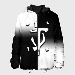 Куртка с капюшоном мужская Doom black geometry, цвет: 3D-черный