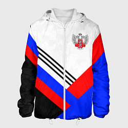 Куртка с капюшоном мужская Федерация бокса - Россия, цвет: 3D-белый