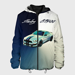 Куртка с капюшоном мужская Ford gt500 - градиент, цвет: 3D-черный