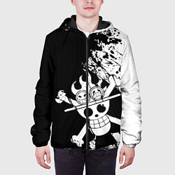 Куртка с капюшоном мужская Символ Эйса, цвет: 3D-черный — фото 2