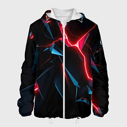 Куртка с капюшоном мужская Neon multicolored, цвет: 3D-белый