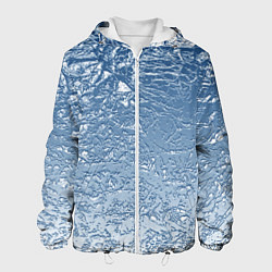 Куртка с капюшоном мужская Налипший снег, цвет: 3D-белый