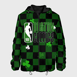 Куртка с капюшоном мужская NBA Boston Celtics, цвет: 3D-черный