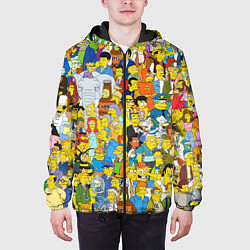 Куртка с капюшоном мужская Simpsons Stories, цвет: 3D-черный — фото 2