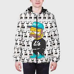 Куртка с капюшоном мужская Bart Just Us, цвет: 3D-черный — фото 2