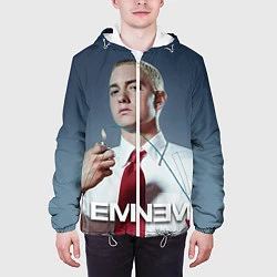 Куртка с капюшоном мужская Eminem Fire, цвет: 3D-белый — фото 2