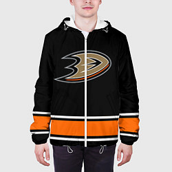 Куртка с капюшоном мужская Anaheim Ducks Selanne, цвет: 3D-белый — фото 2