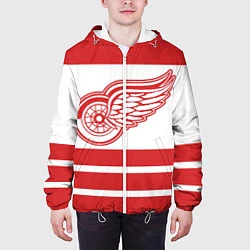 Куртка с капюшоном мужская Detroit Red Wings, цвет: 3D-белый — фото 2