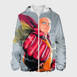 Куртка с капюшоном мужская One Punch Man Fist, цвет: 3D-белый