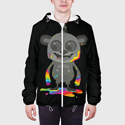 Куртка с капюшоном мужская Bear, цвет: 3D-белый — фото 2