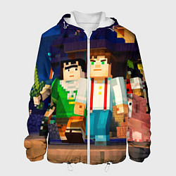 Куртка с капюшоном мужская Minecraft Men's, цвет: 3D-белый