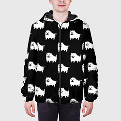 Куртка с капюшоном мужская Undertale Annoying dog, цвет: 3D-черный — фото 2