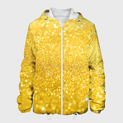 Куртка с капюшоном мужская Золото, цвет: 3D-белый