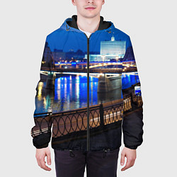 Куртка с капюшоном мужская Москва, цвет: 3D-черный — фото 2