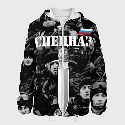 Куртка с капюшоном мужская Спецназ России, цвет: 3D-белый