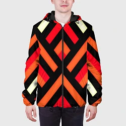 Куртка с капюшоном мужская Line-m, цвет: 3D-черный — фото 2