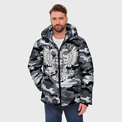 Куртка зимняя мужская Городской камуфляж Россия, цвет: 3D-черный — фото 2