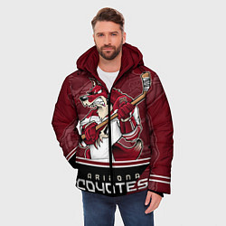 Куртка зимняя мужская Arizona Coyotes, цвет: 3D-светло-серый — фото 2