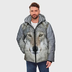 Куртка зимняя мужская Милый волк, цвет: 3D-красный — фото 2