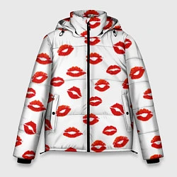 Куртка зимняя мужская Поцелуйчики, цвет: 3D-красный