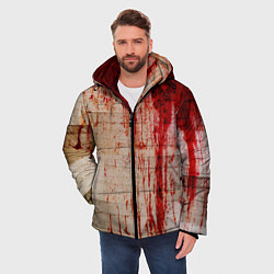 Куртка зимняя мужская Бинты 1, цвет: 3D-красный — фото 2