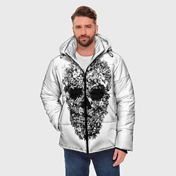 Куртка зимняя мужская Череп, цвет: 3D-светло-серый — фото 2
