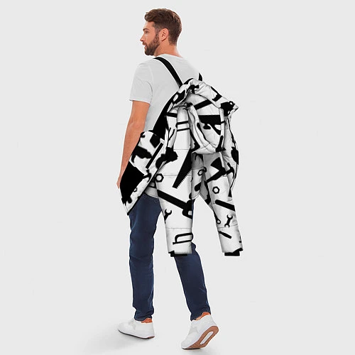 Мужская зимняя куртка Строитель 7 / 3D-Черный – фото 5