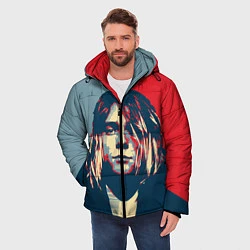 Куртка зимняя мужская Kurt Cobain, цвет: 3D-черный — фото 2