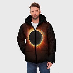 Куртка зимняя мужская Солнечное затмение, цвет: 3D-черный — фото 2