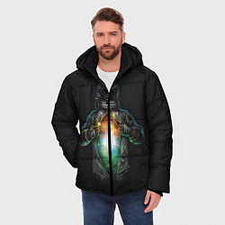 Куртка зимняя мужская Космос внутри, цвет: 3D-черный — фото 2