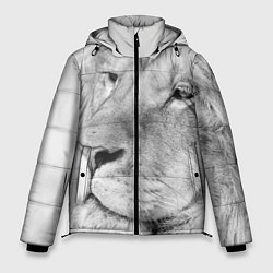 Куртка зимняя мужская Мудрый лев, цвет: 3D-черный