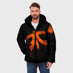 Куртка зимняя мужская Fnatic: Black collection, цвет: 3D-красный — фото 2