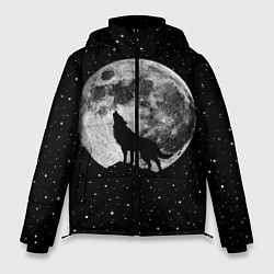 Куртка зимняя мужская Лунный волк, цвет: 3D-черный