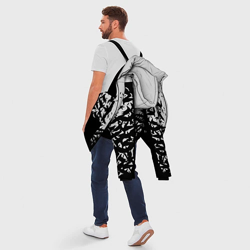 Мужская зимняя куртка Птичий вихрь / 3D-Черный – фото 5
