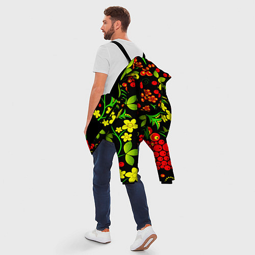 Мужская зимняя куртка Natural flowers / 3D-Черный – фото 5