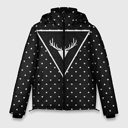 Куртка зимняя мужская Hipster Wonderland, цвет: 3D-черный