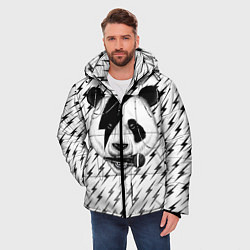 Куртка зимняя мужская Панда вокалист, цвет: 3D-черный — фото 2