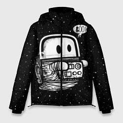 Куртка зимняя мужская Космонавт привидение, цвет: 3D-светло-серый