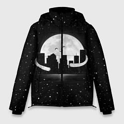 Куртка зимняя мужская Лунные объятия, цвет: 3D-черный