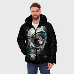 Куртка зимняя мужская Подводный космос, цвет: 3D-черный — фото 2