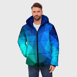 Куртка зимняя мужская Fight Polygon, цвет: 3D-красный — фото 2