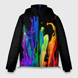 Куртка зимняя мужская Всплеск красок, цвет: 3D-светло-серый
