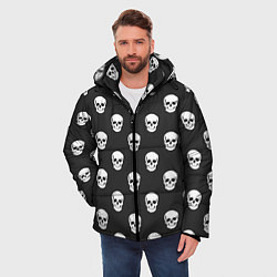 Куртка зимняя мужская BFMV: Skulls, цвет: 3D-черный — фото 2
