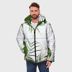 Куртка зимняя мужская Растительность, цвет: 3D-черный — фото 2