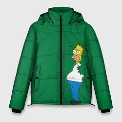 Куртка зимняя мужская Гомер в кустах, цвет: 3D-светло-серый