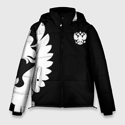Куртка зимняя мужская Russia - Black collection, цвет: 3D-красный