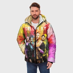 Куртка зимняя мужская Coldplay, цвет: 3D-черный — фото 2