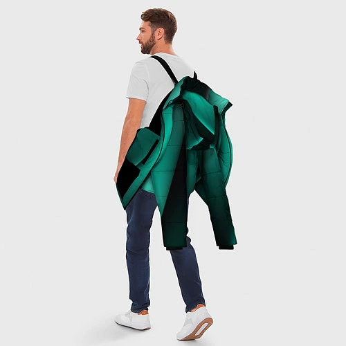 Мужская зимняя куртка Emerald lines / 3D-Черный – фото 5