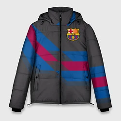 Куртка зимняя мужская Barcelona FC: Dark style, цвет: 3D-красный