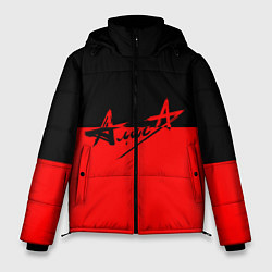 Куртка зимняя мужская АлисА: Черный & Красный, цвет: 3D-черный
